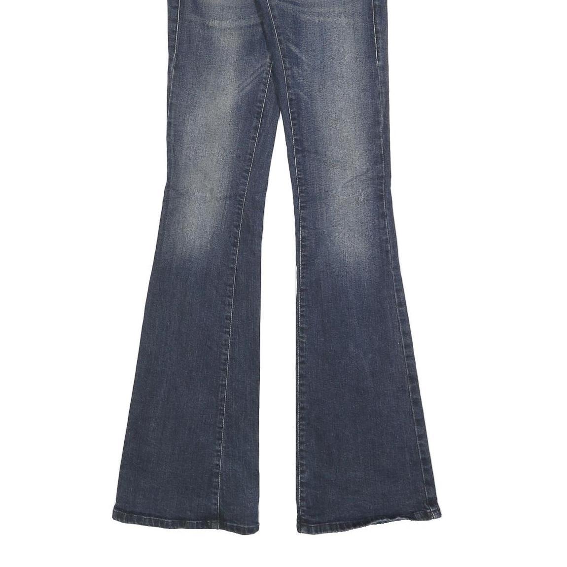 DIESEL Womens Blue Slim Flared Denim Medium Woven W23 L32 Stylish Jeans