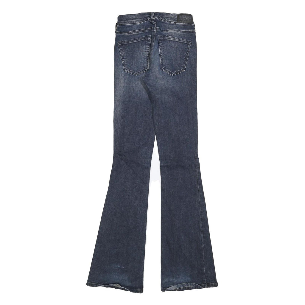 DIESEL Womens Blue Slim Flared Denim Medium Woven W23 L32 Stylish Jeans