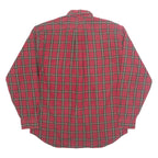 TOMMY HILFIGER Mens Shirt Red Check Long Sleeve L
