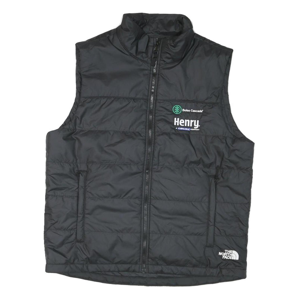 THE NORTH FACE Mens Black L Quilted Jacket Padded Zip Up L