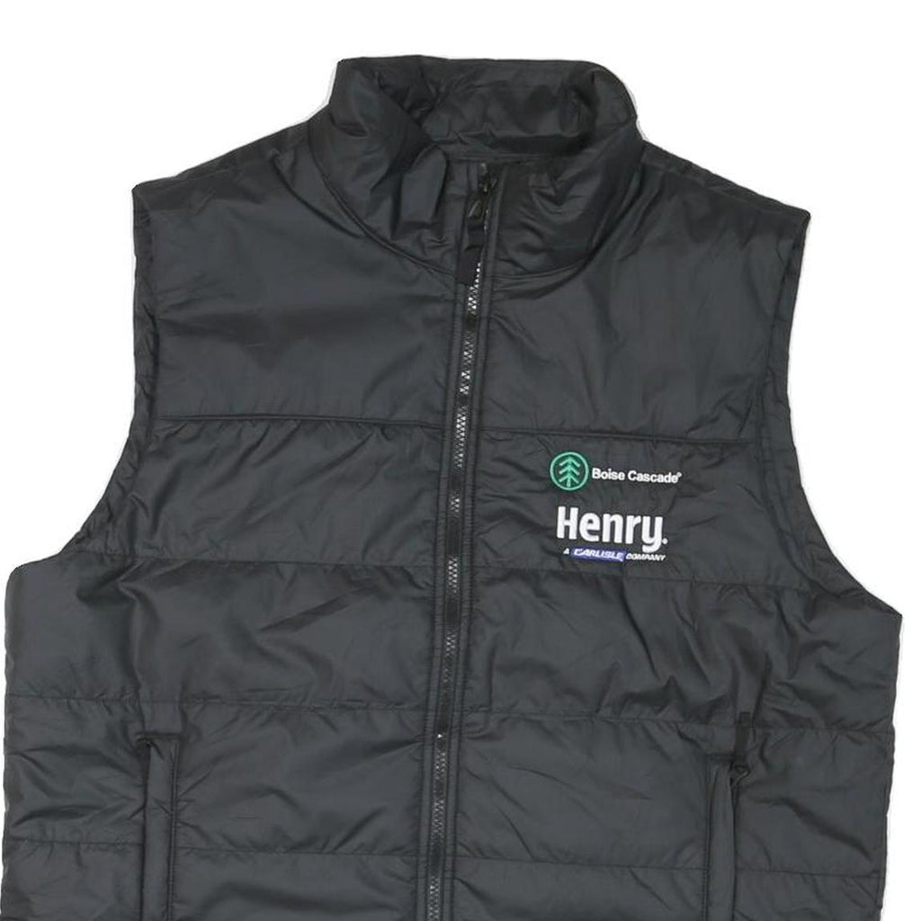 THE NORTH FACE Mens Black L Quilted Jacket Padded Zip Up L