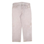 LEVI'S 501 Mens Grey Regular Fit Straight Denim Cotton Blend Jeans W34 L28 Light