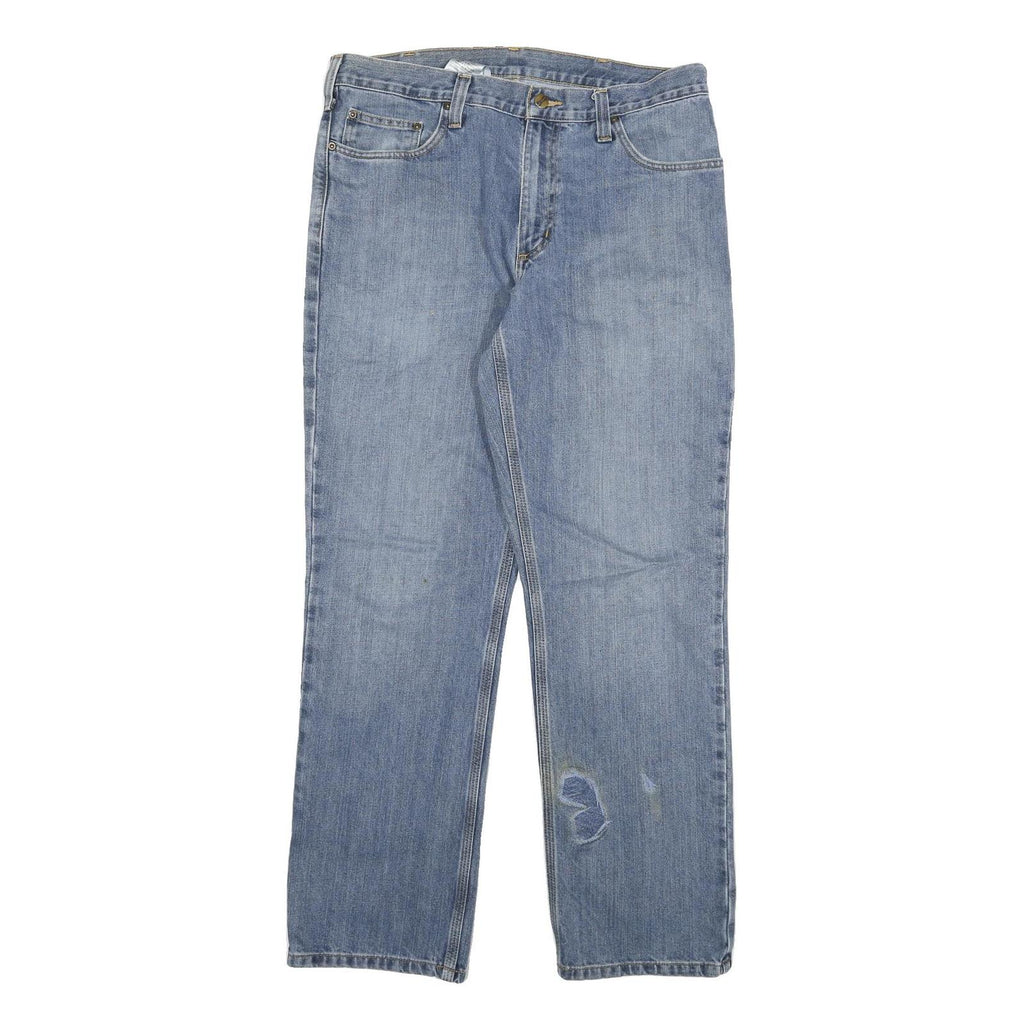 CARHARTT Mens Jeans Blue Relaxed Straight Denim Medium W35 L32 Classic Casual