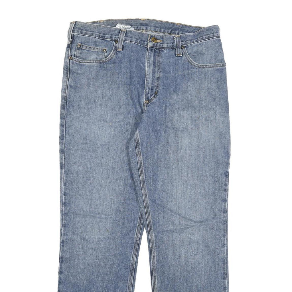 CARHARTT Mens Jeans Blue Relaxed Straight Denim Medium W35 L32 Classic Casual