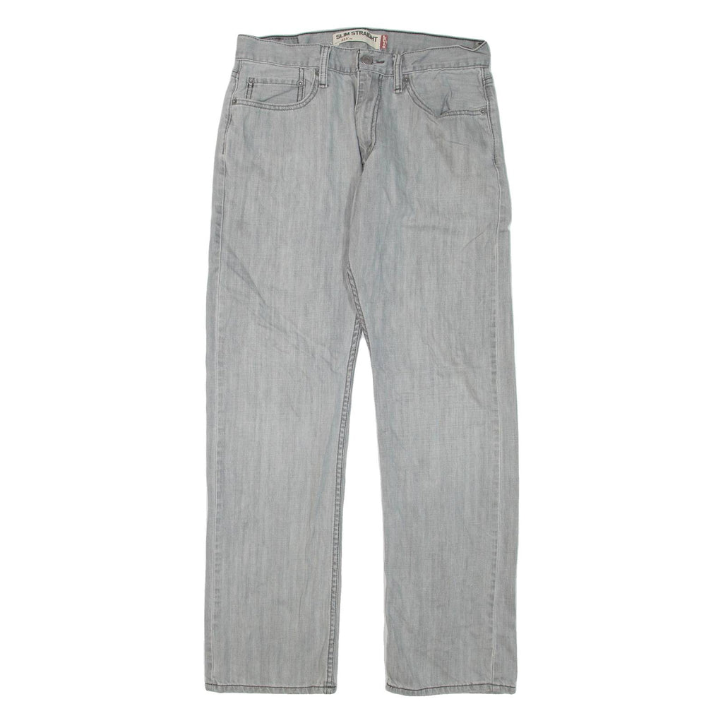 LEVI'S 514 Jeans Womens Grey Regular Straight W32 L32