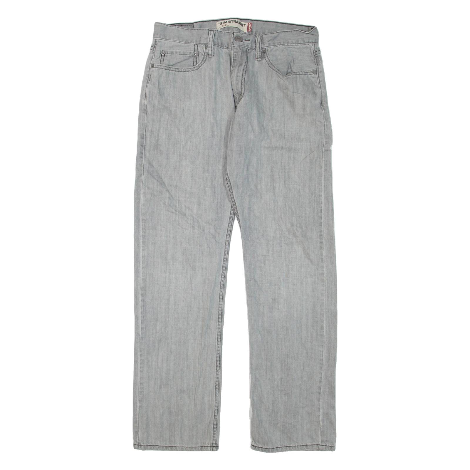LEVI'S 514 Jeans Womens Grey Regular Straight W32 L32