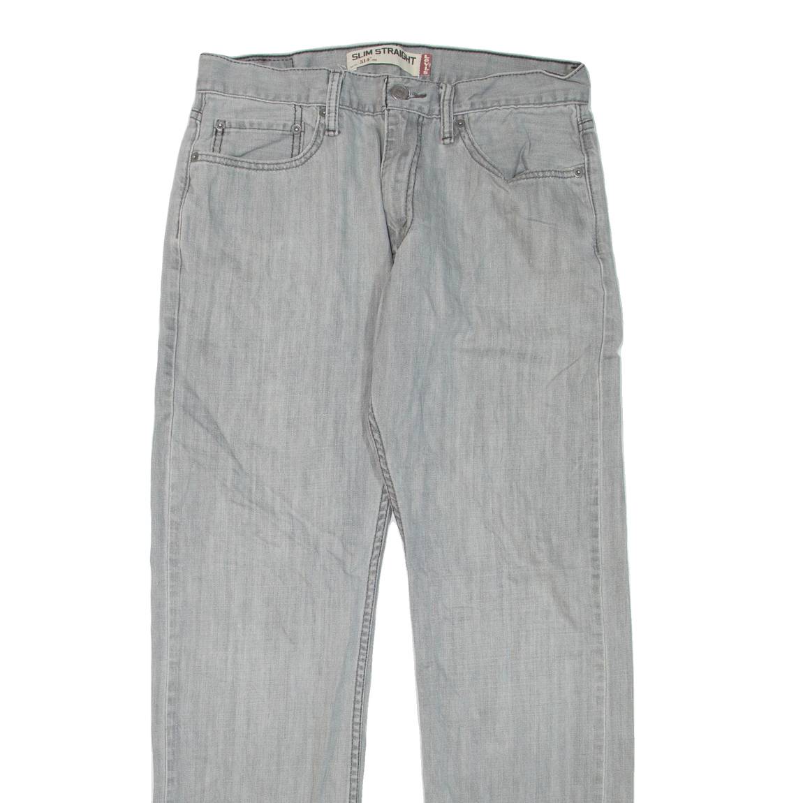 LEVI'S 514 Jeans Womens Grey Regular Straight W32 L32