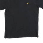LYLE & SCOTT Mens Black Classic T-Shirt M Short Sleeve Crew Neck Cotton Blend