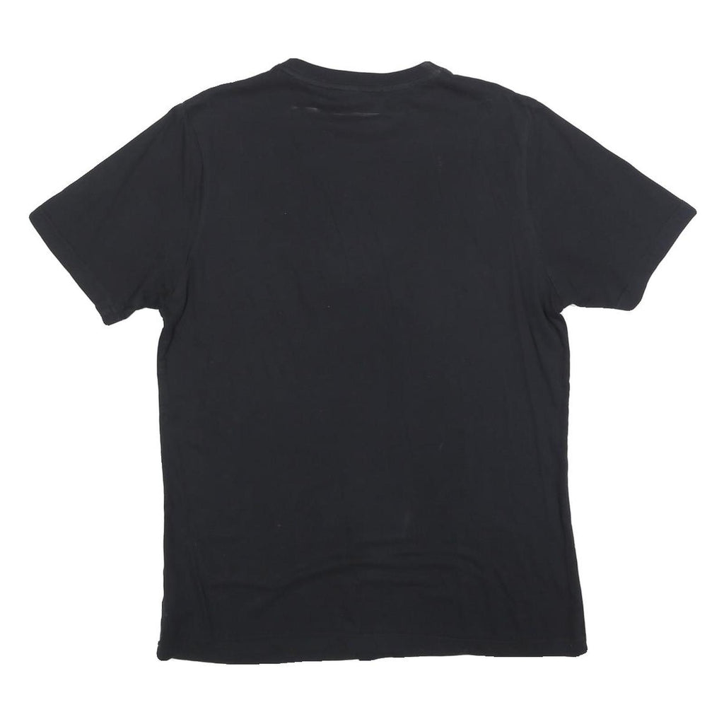 LYLE & SCOTT Mens Black Classic T-Shirt M Short Sleeve Crew Neck Cotton Blend