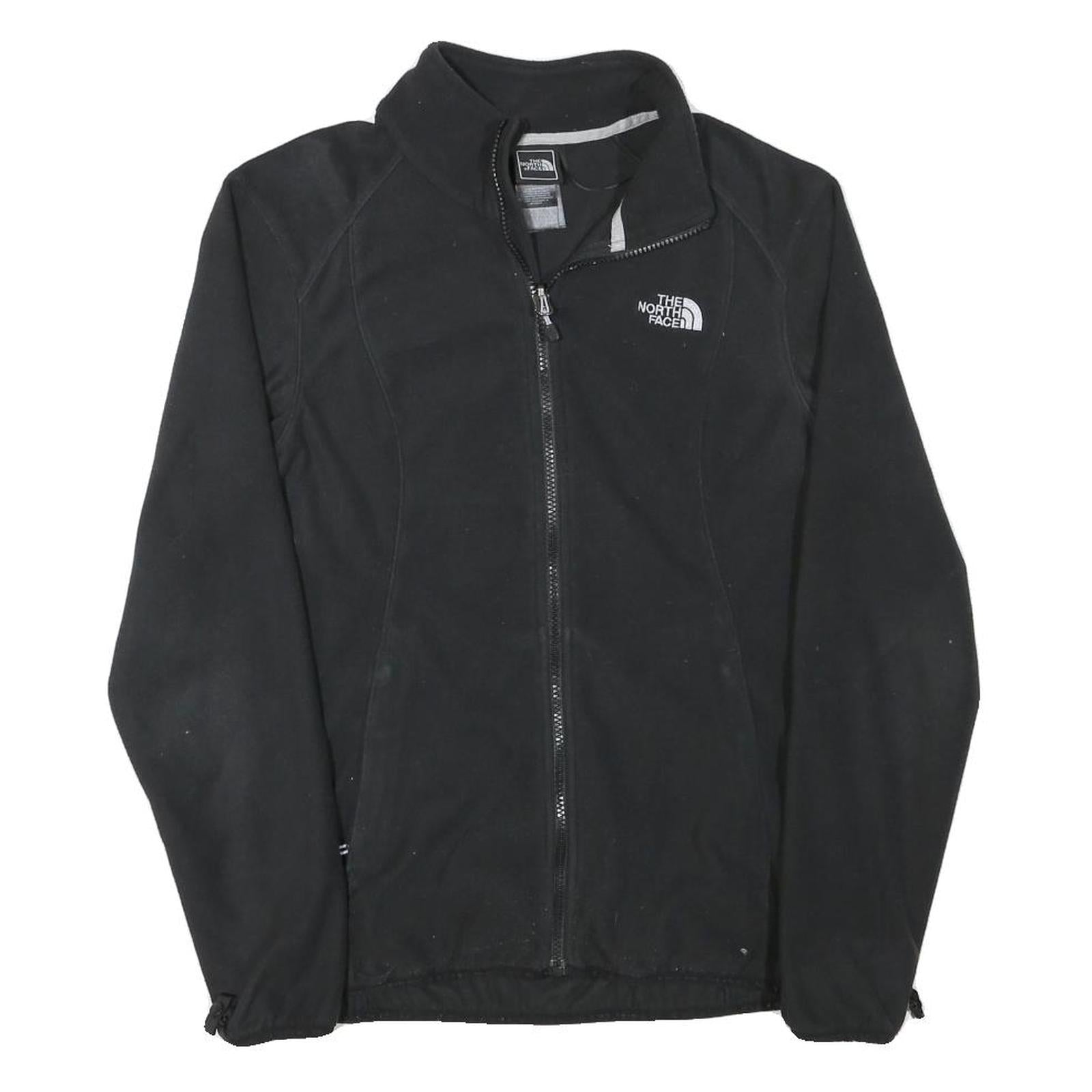 THE NORTH FACE Womens Black Zip Jacket M Polyester Blend Plain Outdoor