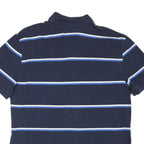 TOMMY HILFIGER Mens Blue & White Striped Short Sleeve Polo Shirt 2XL