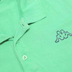 KAPPA Mens Green Short Sleeve Plain 2XL Polo Shirt Cotton Casual Summer