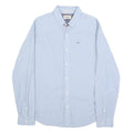 HILFIGER DENIM Mens Blue Shirt M Cotton Long Sleeve Button Casual Smart