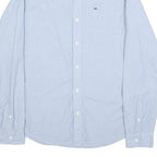 HILFIGER DENIM Mens Blue Shirt M Cotton Long Sleeve Button Casual Smart