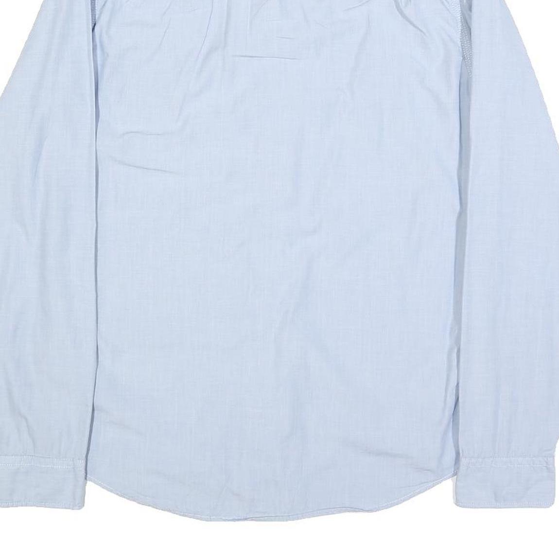 HILFIGER DENIM Mens Blue Shirt M Cotton Long Sleeve Button Casual Smart