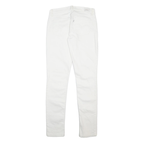 LEVI'S 524 Womens White Slim Skinny Denim W27 L31 Cotton Blend Zip