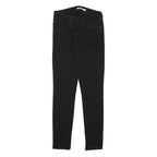 LEVI'S Womens Slim Black Jeans Denim W25 L28 Stretch Zip Fastening