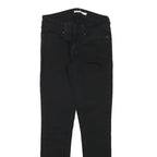 LEVI'S Womens Slim Black Jeans Denim W25 L28 Stretch Zip Fastening