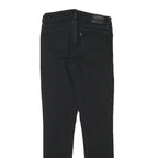 LEVI'S Womens Slim Black Jeans Denim W25 L28 Stretch Zip Fastening