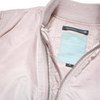 ALPHA INDUSTRIES Womens Pink Bomber Jacket M Polyester Blend Zip Pocket