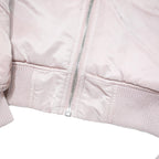 ALPHA INDUSTRIES Womens Pink Bomber Jacket M Polyester Blend Zip Pocket