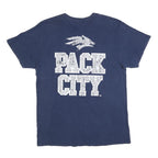 DELTA Mens Blue Nevada Wolf Pack Graphic T-Shirt L Short Sleeve Crew Neck