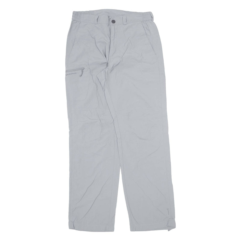QUECHUA Outdoor Womens Trousers Grey Regular Straight W30 L31