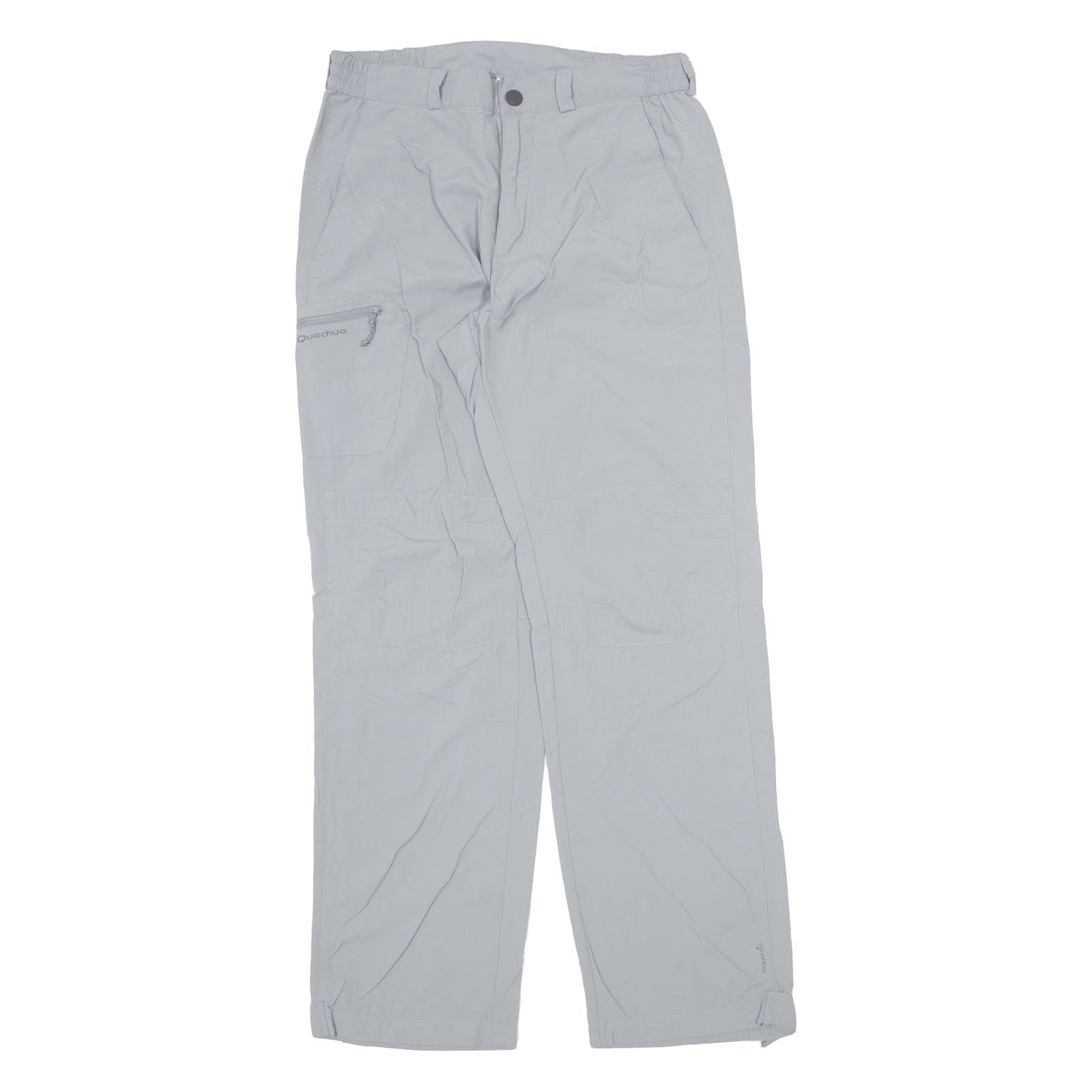 QUECHUA Outdoor Womens Trousers Grey Regular Straight W30 L31