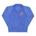UMBRO Mens Blue Track Jacket M Polyester Blend Plain Sportswear Zip