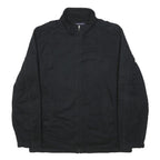 NAUTICA Mens Black Reversible Jacket XL Cotton Blend Zip Plain Casual Outerwear