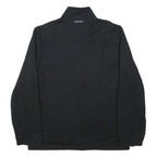 NAUTICA Mens Black Reversible Jacket XL Cotton Blend Zip Plain Casual Outerwear