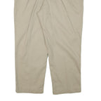 DICKIES Mens Regular Fit Beige Cotton Blend Straight Leg Trousers W42 L28