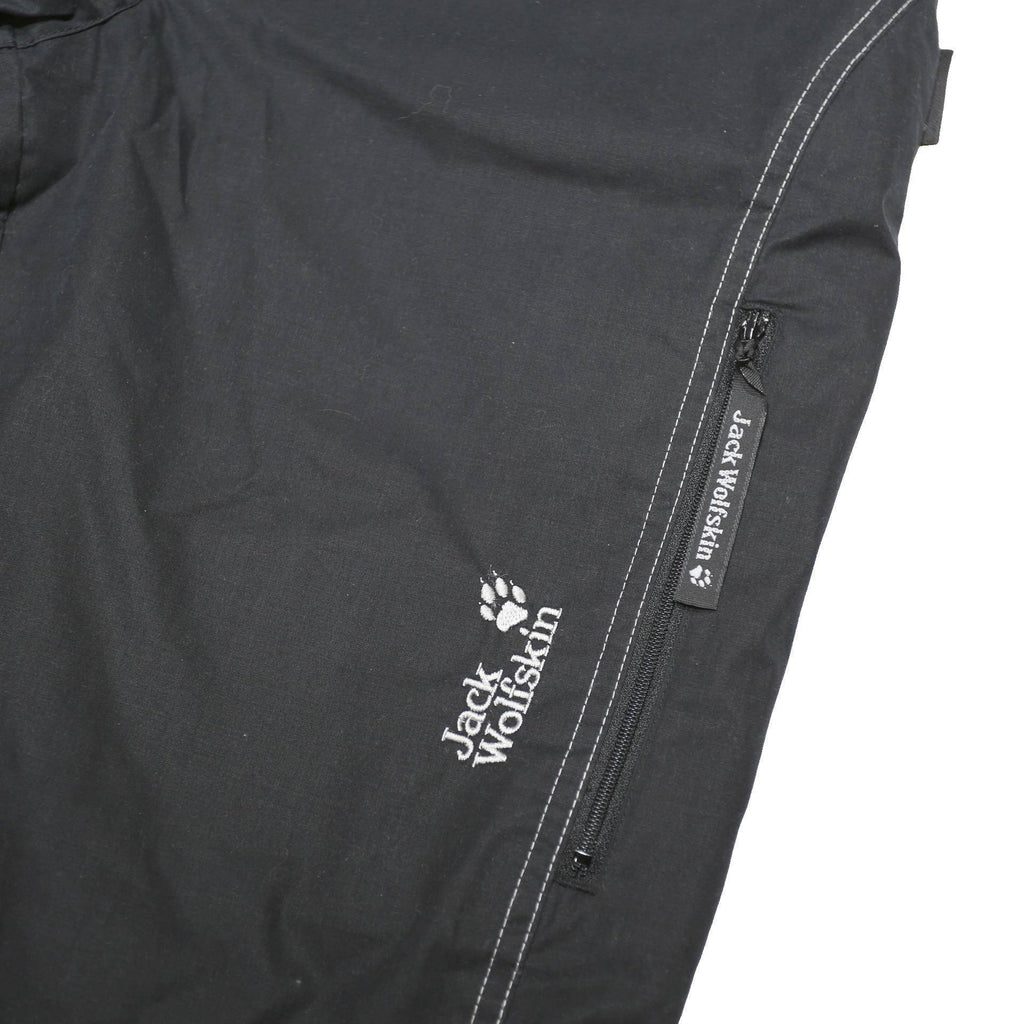 JACK WOLFSKIN Womens Black Regular Fit Straight Trousers W28 L30 Outdoor