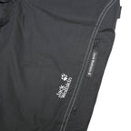 JACK WOLFSKIN Womens Black Regular Fit Straight Trousers W28 L30 Outdoor