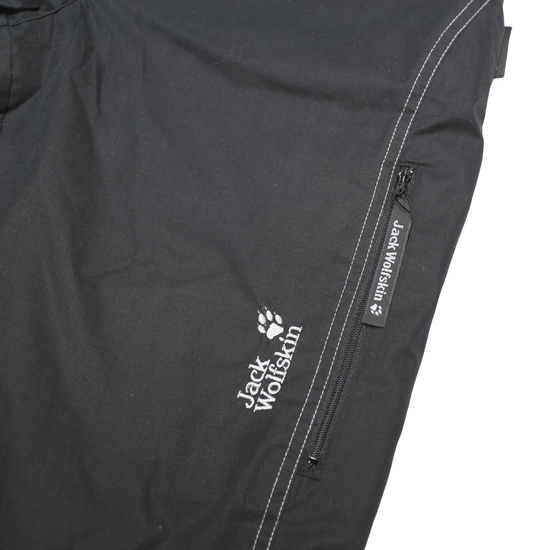 JACK WOLFSKIN Womens Black Regular Fit Straight Trousers W28 L30 Outdoor
