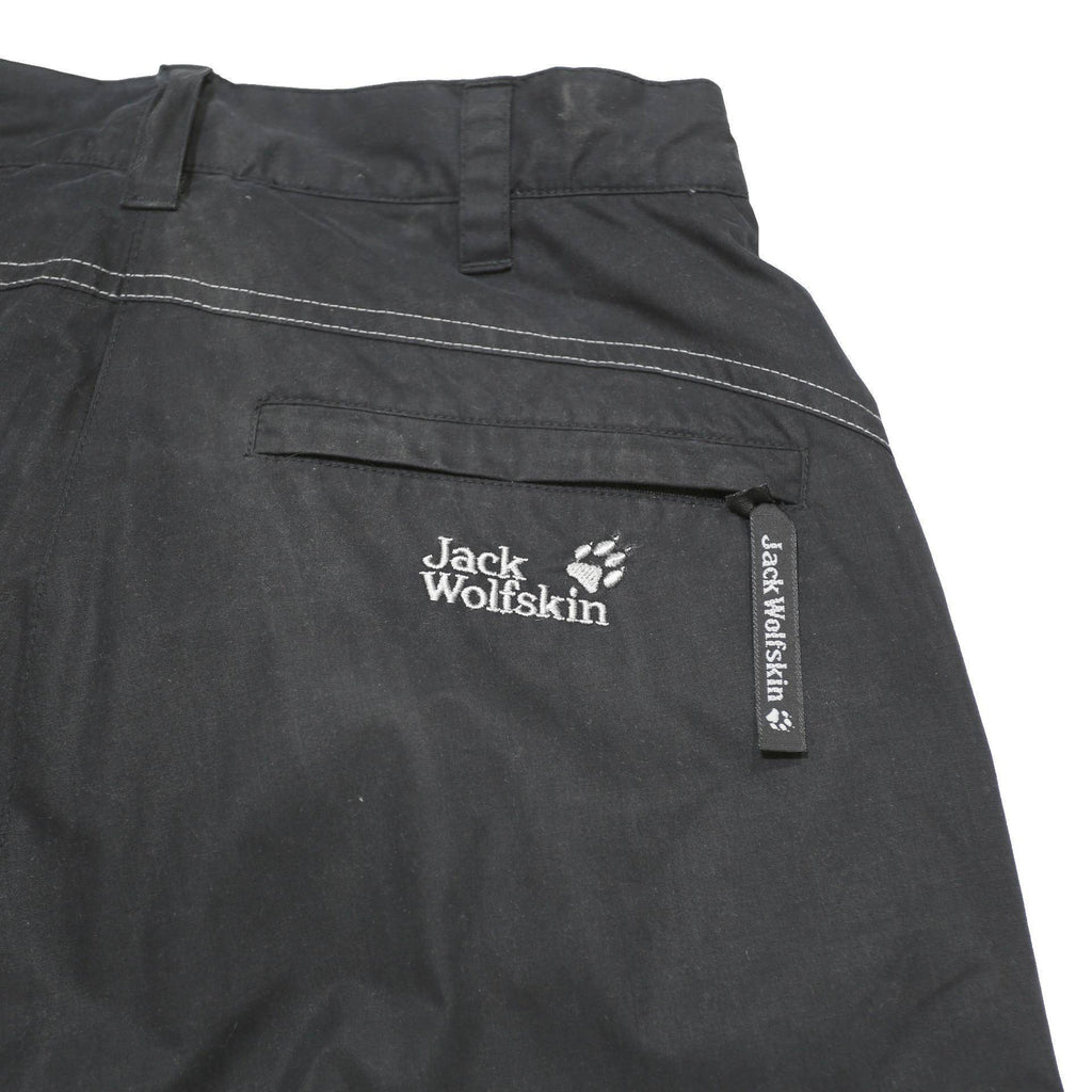 JACK WOLFSKIN Womens Black Regular Fit Straight Trousers W28 L30 Outdoor