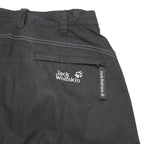 JACK WOLFSKIN Womens Black Regular Fit Straight Trousers W28 L30 Outdoor