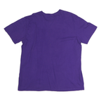 CAPTIVATING Mens Purple Huskies Graphic T-Shirt XL Short Sleeve Crew Neck Cotton