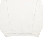 ADIDAS Womens White Sweatshirt Crew Neck UK 18 Cotton Pullover Classic Fit