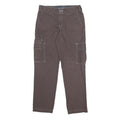 DICKIES Womens Cotton Blend Brown Slim Cargo Trousers W29 L29 Workwear Pocket