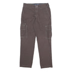 DICKIES Womens Cotton Blend Brown Slim Cargo Trousers W29 L29 Workwear Pocket