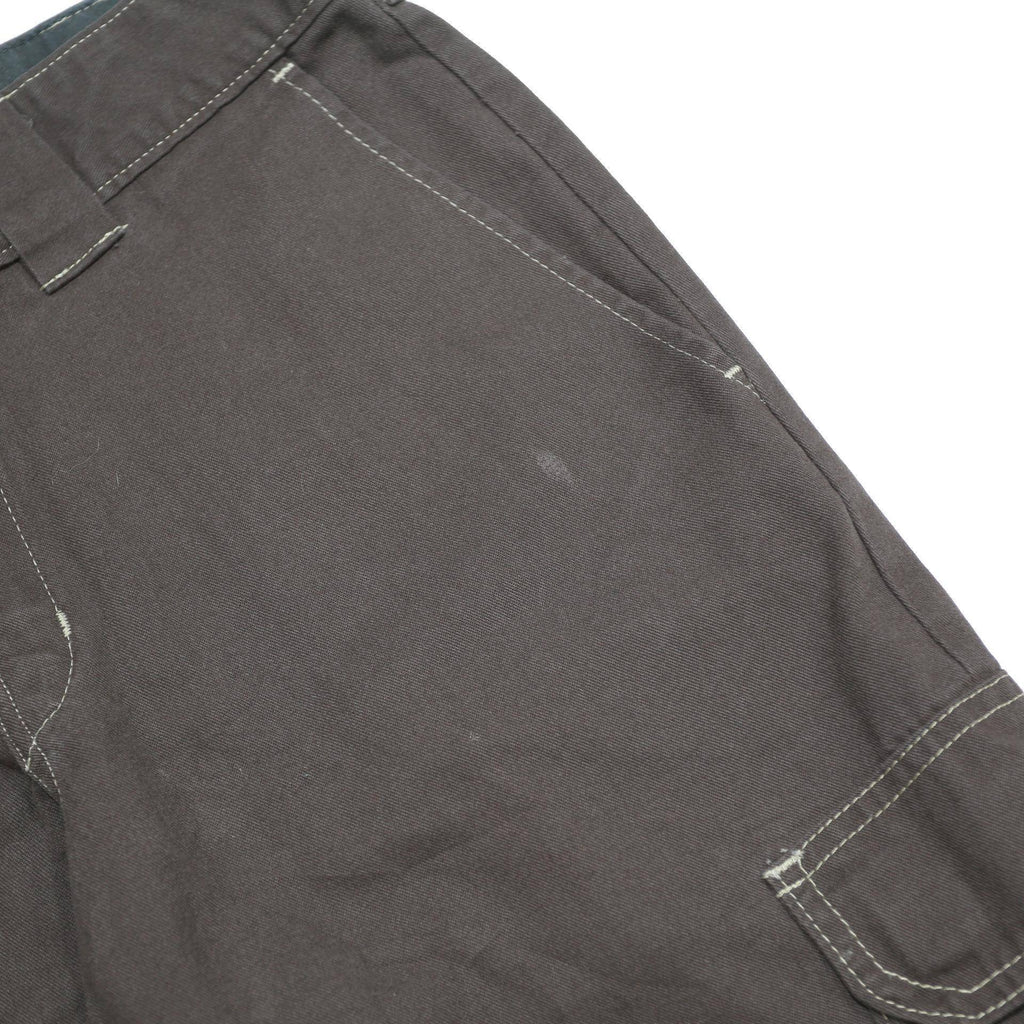 DICKIES Womens Cotton Blend Brown Slim Cargo Trousers W29 L29 Workwear Pocket