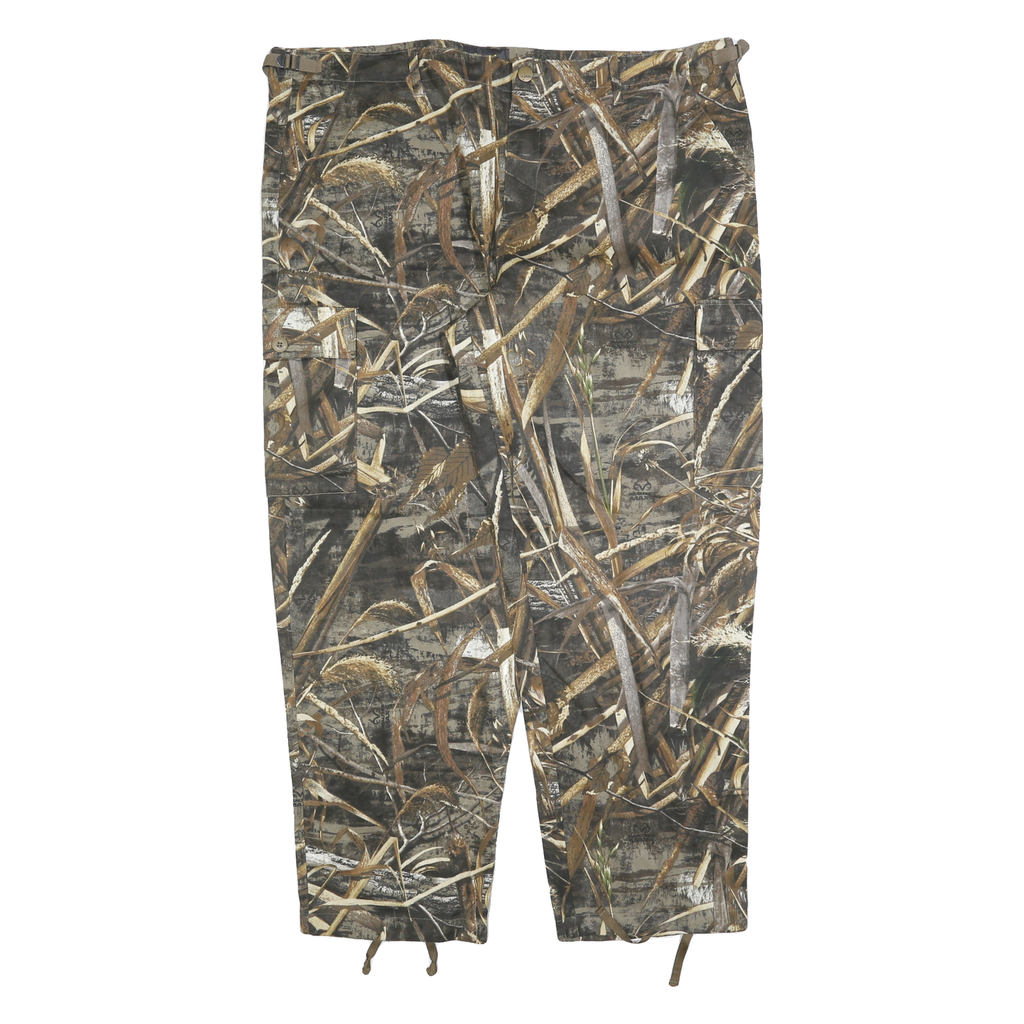 CABELA'S Mens Cotton Blend Relaxed Camouflage Cargo Trousers W44 L32 Outdoor