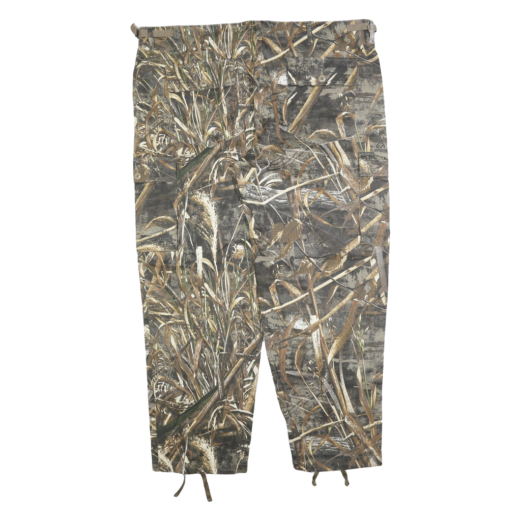 CABELA'S Mens Cotton Blend Relaxed Camouflage Cargo Trousers W44 L32 Outdoor