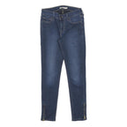 LEVI'S 710 Womens Slim Blue Denim Medium Wash Jeans W26 L27 Zip Skinny Pockets