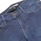 LEVI'S 710 Womens Slim Blue Denim Medium Wash Jeans W26 L27 Zip Skinny Pockets
