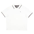 CHAMPION Womens White Polo Shirt Short Sleeve Plain M Simple Casual