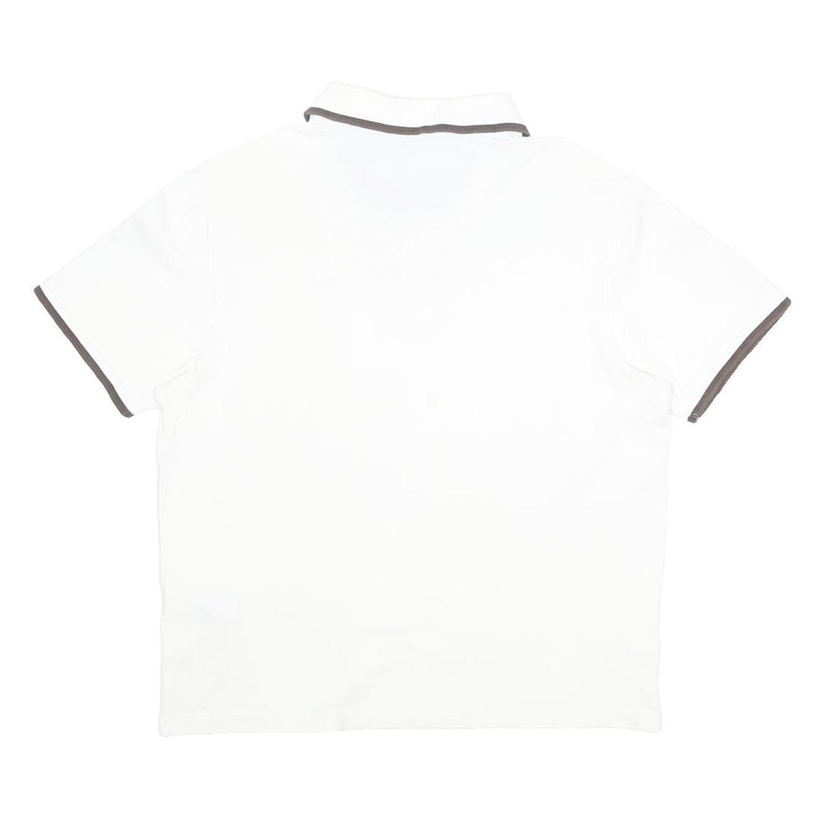 CHAMPION Womens White Polo Shirt Short Sleeve Plain M Simple Casual