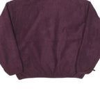 COLUMBIA Mens Maroon & Navy Outdoor Jacket M Polyester Blend Zip Fleece Casual