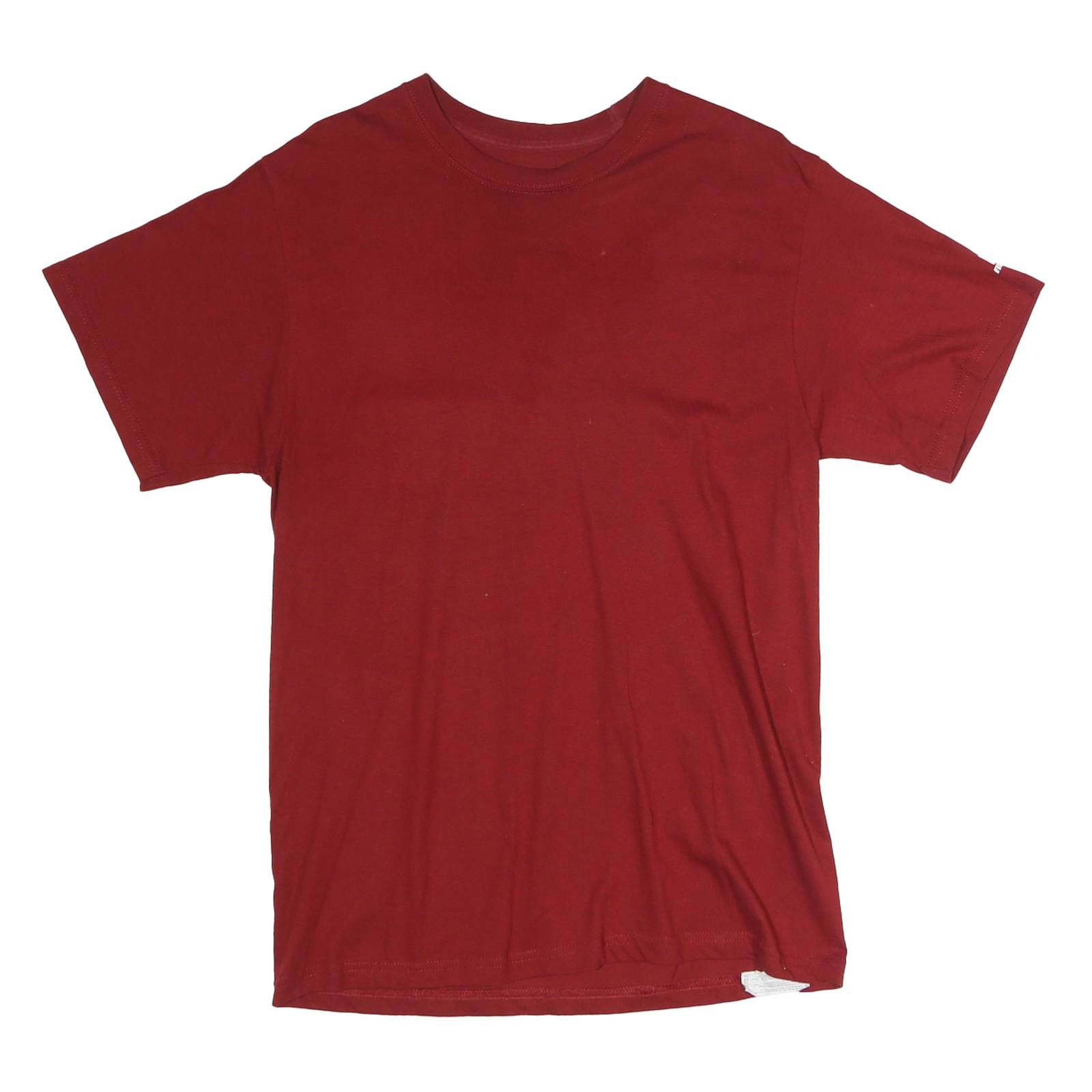 RUSSELL ATHLETIC Mens Red T-Shirt M Short Sleeve Crew Neck Plain Cotton Casual